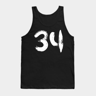 Number 34 Tank Top